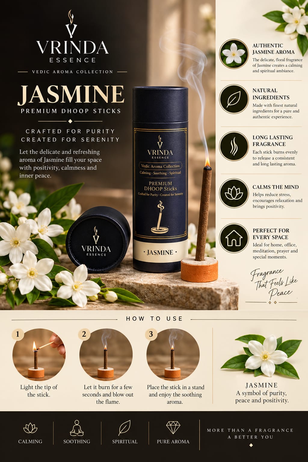 Vedic Aroma Dhoop Sticks – Jasmine